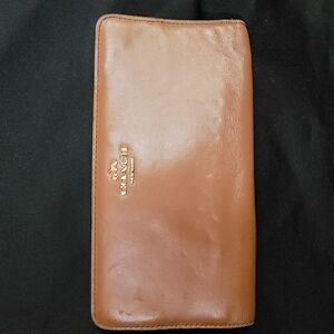 Coach Tan Leather Wallet